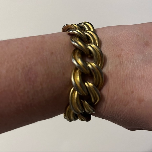 Faux, Vintage, Costume Gold Bracelet - Picture 2 of 3